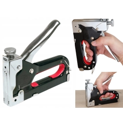 Zszywacz tapicerski taker ręczny na zszywki 4-14mm metalowy 3 w 1 blokada