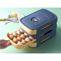 Pojemnik na jajka box organizer do lodówki pudełko szuflada do jaj pudełko
