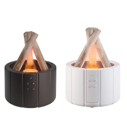Nawilżacz powietrza usb dyfuzor z led rgb kominek mgiełka zapachowa ogień