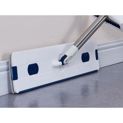 Mop płaski mikrofibry ze ściągaczką składanym wiadrem rozkładany do podłóg