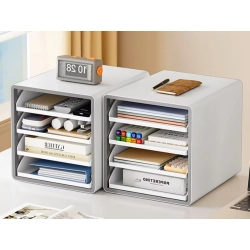 Szuflady na dokumenty4 szufladki organizer półki na biurko przybornik
