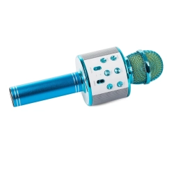 Mikrofon bezprzewodowy bluetooth głośnik karaoke modulator głosu okrągły — zdjęcie 8