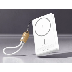 Powerbank szybkie ładowanie bezprzewodowe 5000 mah usb-c lightning 20w — zdjęcie 12