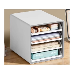 Szuflady na dokumenty4 szufladki organizer półki na biurko przybornik