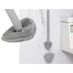 Silikonowa szczotka toaletowa do toalety wc do mycia pojemnik naścienny