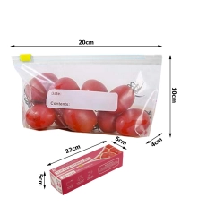 Torebki foliowe strunowe suwak zamykane szczelne do żywności 600ml 20szt — zdjęcie 16