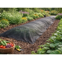 Gruba agrowłóknina 50g 1,5m x 10m antchwastowa mata ściółkująca czarna