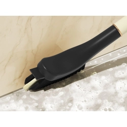 Szczotka do czyszczenia rowków szczelin skrobak do szorowania penseta 2w1