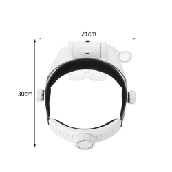 Lupa nagłowna na głowę okulary czołowa 3 led 11,5x