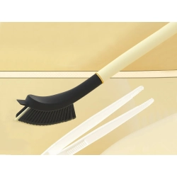 Szczotka do czyszczenia rowków szczelin skrobak do szorowania penseta 2w1
