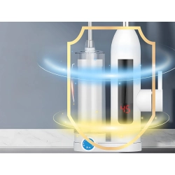 Przepływowy podgrzewacz wody 3000w z filtrem kran bateria kuchenna lcd