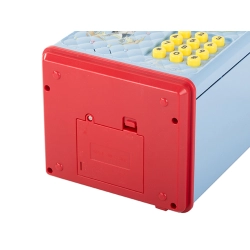 Skarbonka sejf bankomat na kod dostępu banknoty monety pieniądze kod pin