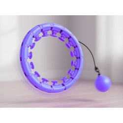 Hula hop z obciążeniem odchudzające do ćwiczeń obręcz regulowana masująca