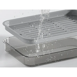 Taca kuchenna dwuwarstwowa ociekacz na naczynia warzywa owoce plastikowa