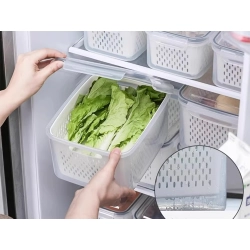 Pojemniki kuchenne na żywność z koszyczkiem pojemnik z uszczelką 4 szt