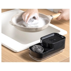 Dozownik na płyn do naczyń kuchenny do zlewu kuchennego dozownik gąbka