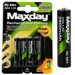 Akumulatorek AAA R3 1.2V 2800 mAh Ni-MH 4 sztuki