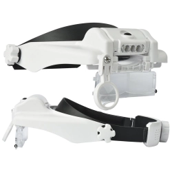Lupa nagłowna na głowę okulary czołowa 3 led 11,5x