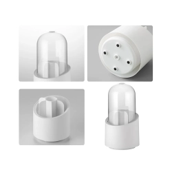 Organizer na kosmetyki pojemnik na pędzle do makijażu obrotowy z przykrywką