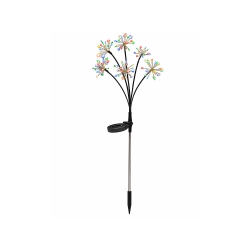 LAMPA SOLARNA OGRODOWA LED DMUCHAWIEC FAJERWERK NA SZPIKULCU DO OGRODU 2szt - zdjęcie 2