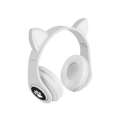 Słuchawki bezprzewodowe bluetooth radio fm mp3 kocie uszy podświetlenie led — zdjęcie 7