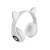 Słuchawki bezprzewodowe bluetooth radio fm mp3 kocie uszy podświetlenie led — zdjęcie 7