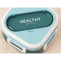 Śniadaniówka z przegródkami pojemnik sztućce lunchbox do mikrofali 1000ml Verk Group