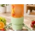 Bidon blender butelka USB 1200 ml kubek do smoothie shaker ze słomką i paskiem zielony