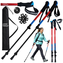 Kijki do chodzenia nordic walking trekkingowe Verk Group z końcówkami i pokrowcem