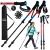 Kijki do chodzenia nordic walking trekkingowe Verk Group z końcówkami i pokrowcem