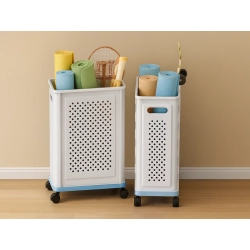 Kosz na kółkach na pranie bieliznę zabawki do przechowywania pojemny