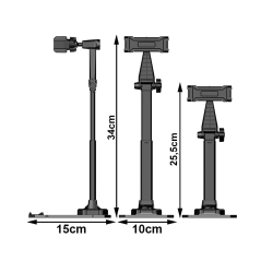 Podstawka uchwyt stojak na telefon tablet regulowany obrotowy do filmów