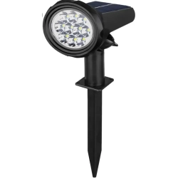 Lampa solarna biały ciepły reflektor wbijany do podświetlania roślin