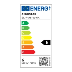 Żarówka LED Filament Mlecznobiały A60 E27 6W