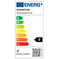 Okrągły panel podtynkowy LED z regulowanym kątem 7W Zimny 510LM