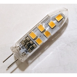 Żarówka diodowa SMD LED G4 3W zimna lub ciepła 12V w plastiku