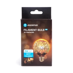 Żarówka LED Filament fajerwerki 3D E27 2W