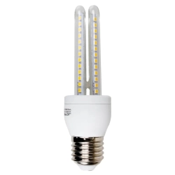 Żarówka LED U 2U E27 9W 840lm ciepła 3000K energooszczędna do salonu