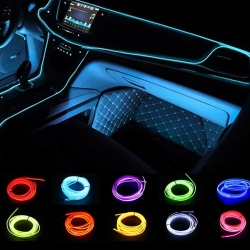 Neon taśma neonowa led do dekoracji wnętrza samochodu 3m/12V Zielona