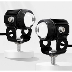 2xHalogen motocyklowy dwubarwny biały i przeciwmgielny 13w/12v+włącznik