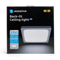 Panel Natynkowy kwadratowy LED 24W zimny 2700lm