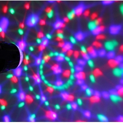 Kula dyskotekowa Disco Ball RGB LED reflektor sound active + pilot