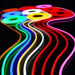 Neonowa taśma led RGB 5mb elastyczna miękka zestaw do dekoracji