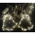 Świąteczna kurtyna świetlna 8 białych dzwonków led 2,4m z przelotką