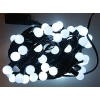 Lampki choinkowe kulki 300 LED-20m białe zimne małe kulki led