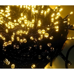 Lampki choinkowe sznur 50m/1000 diod LED białe ciepłe z pamięcią