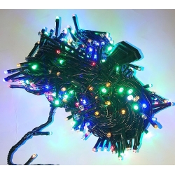 Lampki choinkowe multikolor sznur 25m/500 diod LED światełka flash