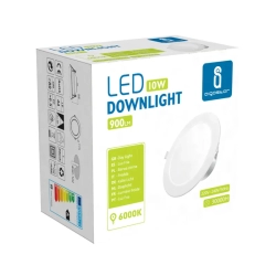 Panel Downlight podtynkowy okrągły LED E6 10W Światło białe