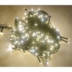 Lampki choinkowe białe ciepłe sznur 25m/500 diod LED światełka flash