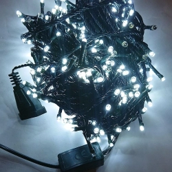 Lampki choinkowe białe zimne sznur 25m/500 diod LED światełka flash